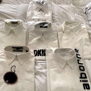 White shirts size 15 never worn with tags